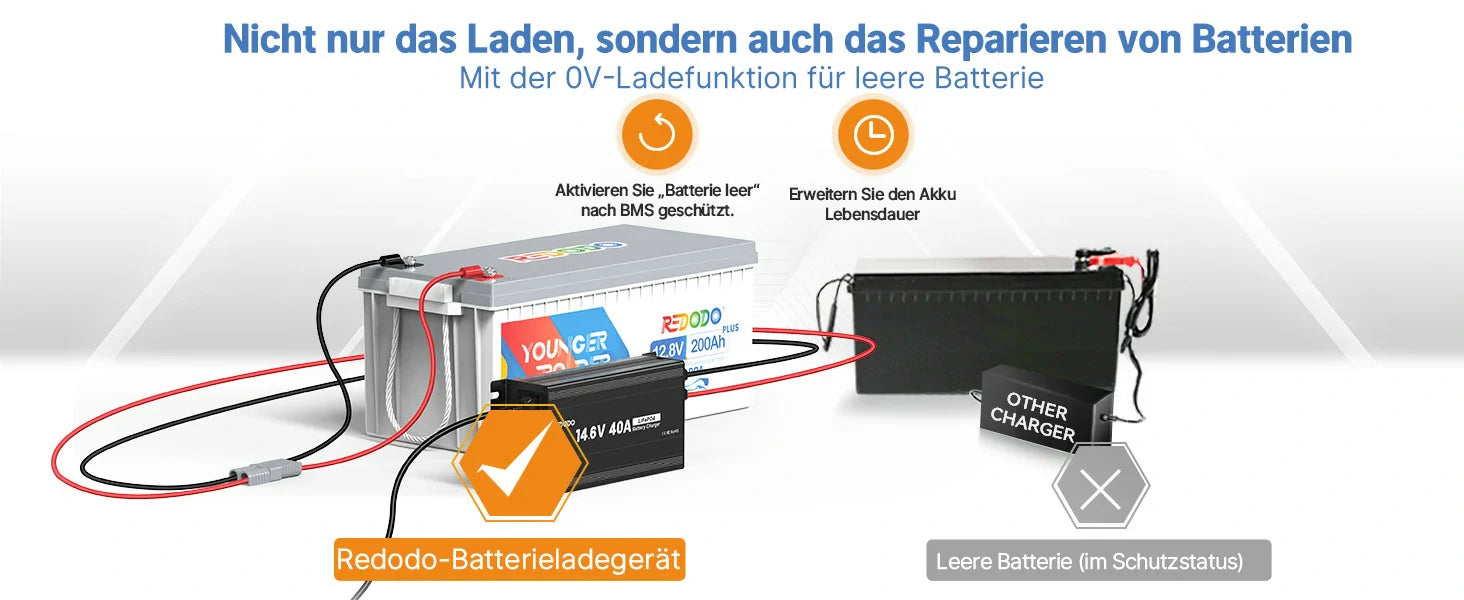 Redodo sicheres Batterieladegerät