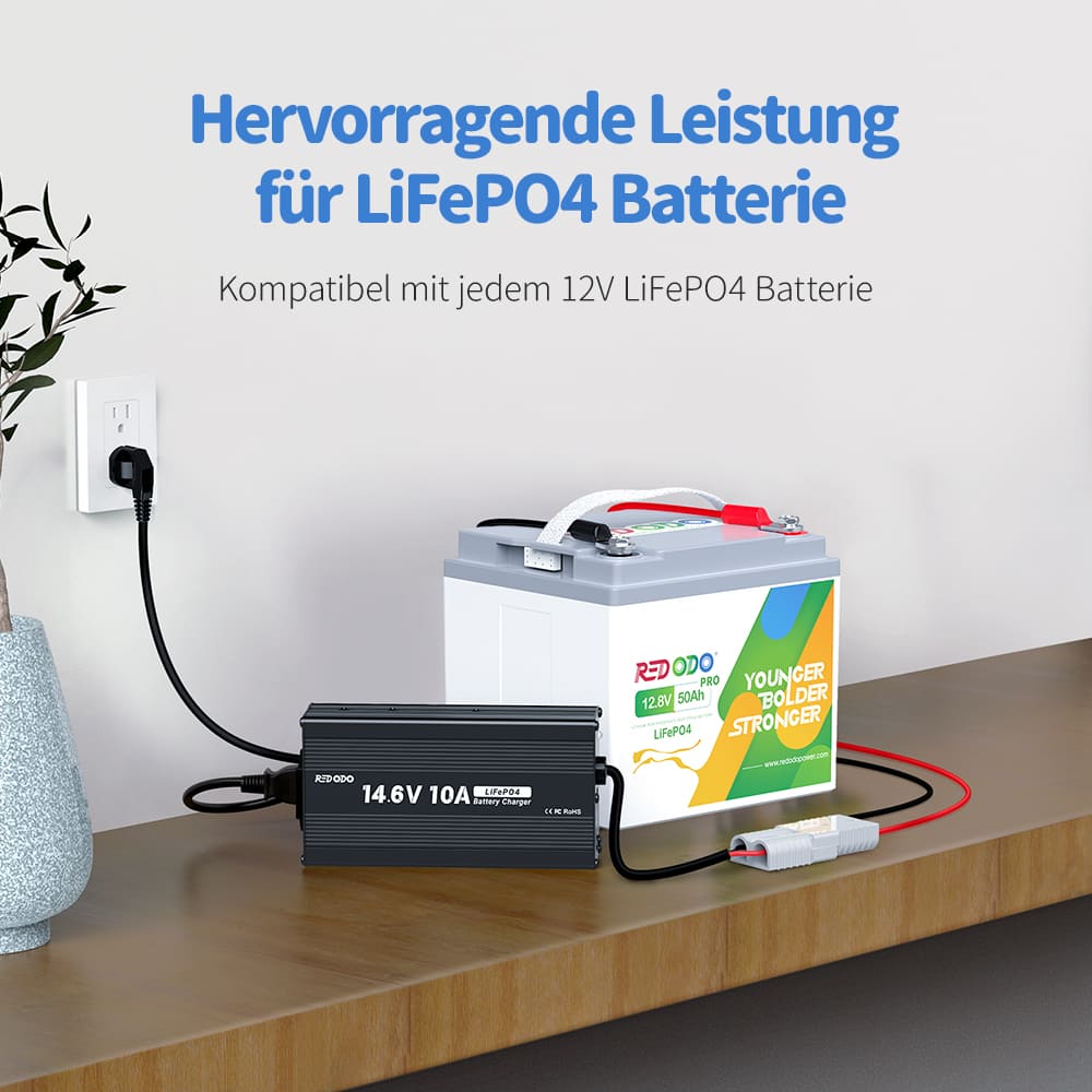 Redodo 14,6V 10A Lifepo4 Batterieladegerät